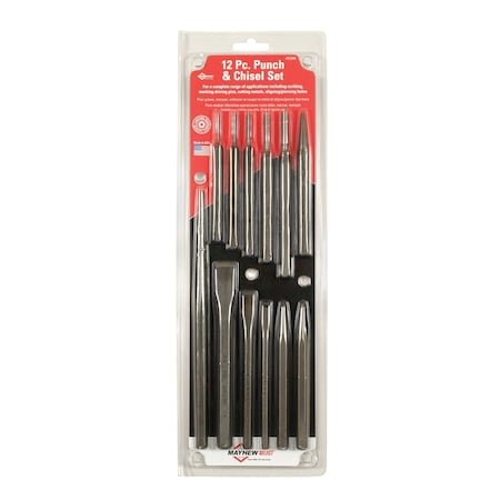Mayhew 12-Pc Punch And Chisel Set 61040